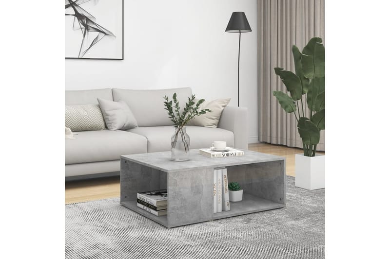 Salongbord betonggrå 90x67x33 cm sponplate - Grå - Møbler - Bord - Sofabord