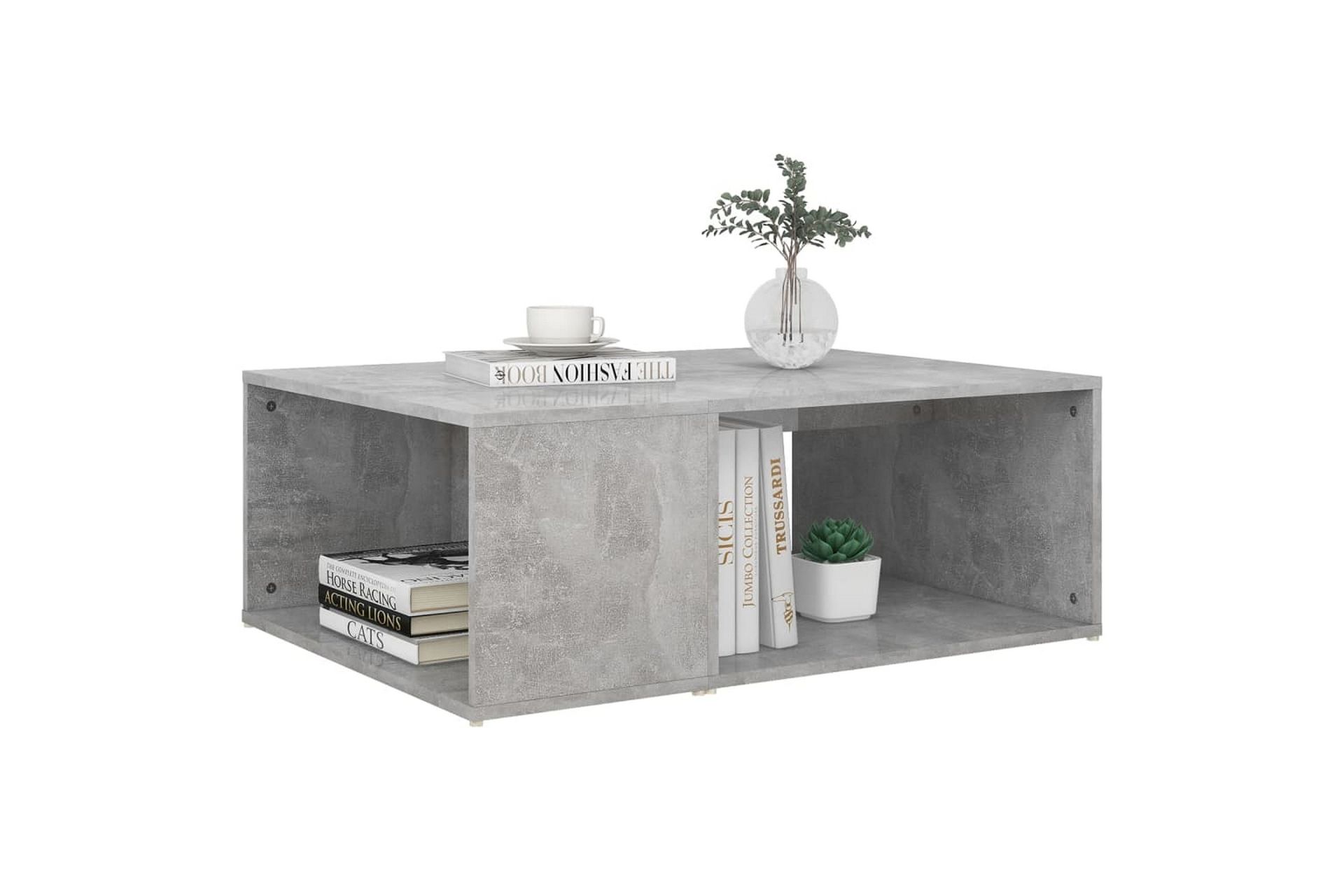Salongbord betonggrå 90x67x33 cm sponplate - Grå - Møbler - Bord - Sofabord