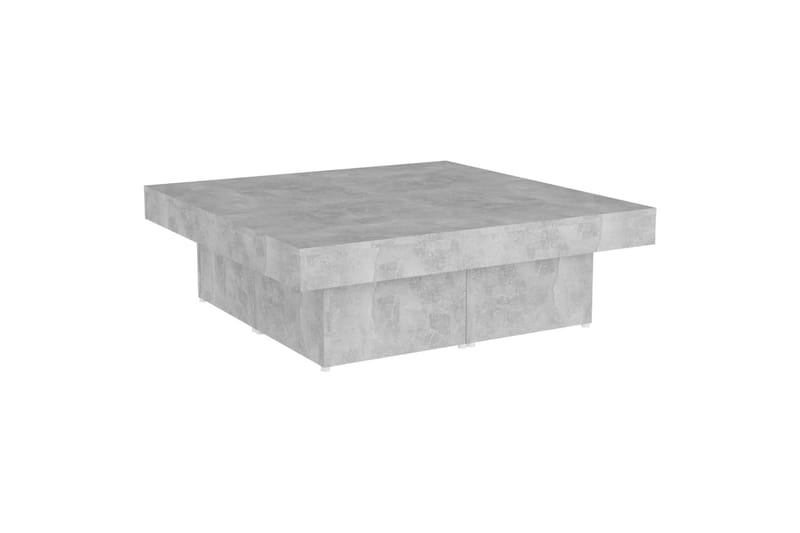 Salongbord betonggrå 90x90x28 cm sponplate - Grå - Sofabord
