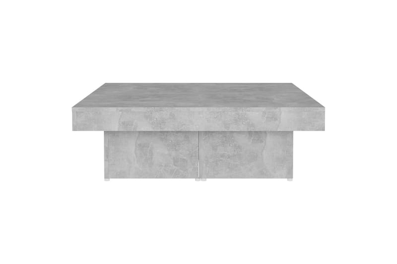 Salongbord betonggrå 90x90x28 cm sponplate - Grå - Møbler - Bord - Sofabord