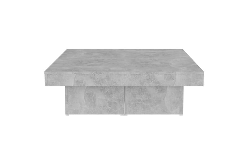 Salongbord betonggrå 90x90x28 cm sponplate - Grå - Møbler - Bord - Sofabord