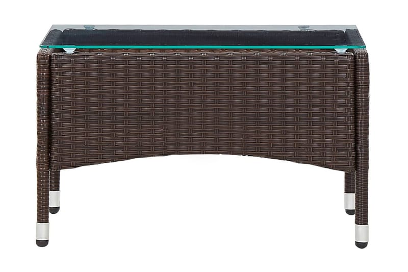 Salongbord brun 60x40x36 cm polyrotting - Brun - Møbler - Bord - Sofabord