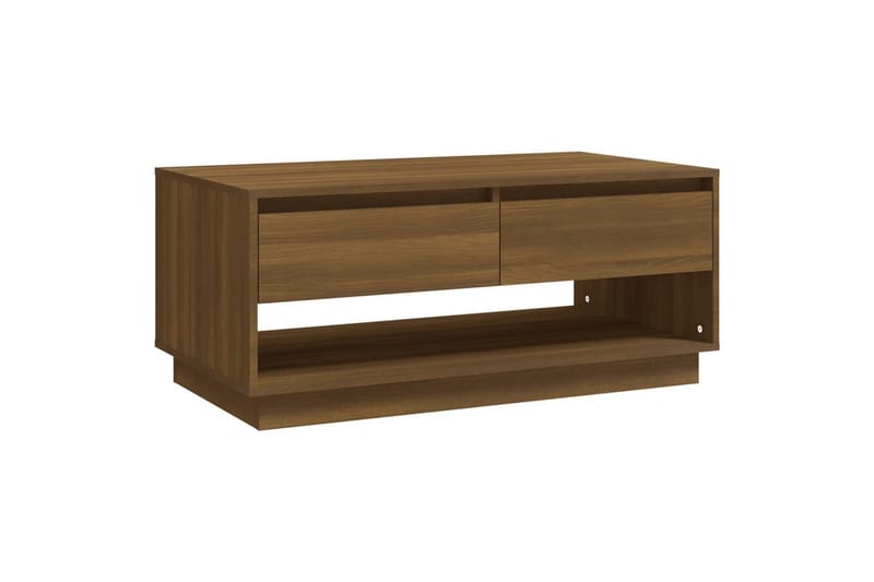 Salongbord brun eik 102,5x55x44 cm sponplate - Brun - Møbler - Bord - Sofabord