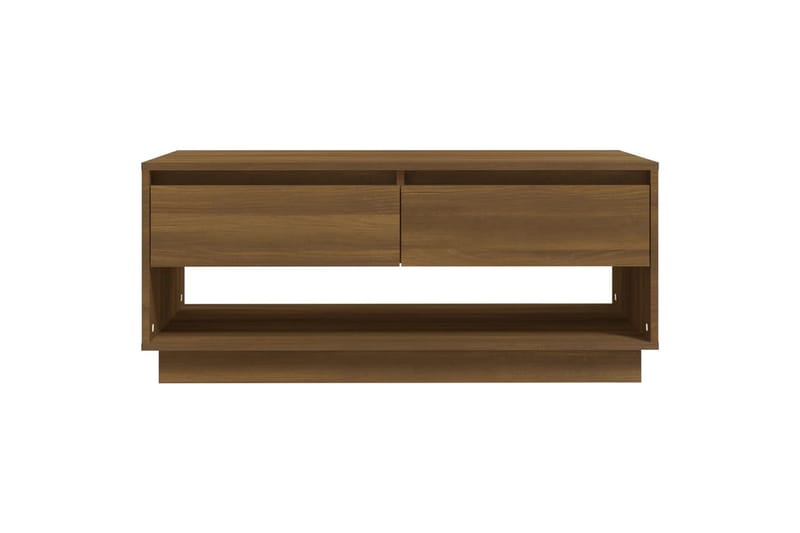 Salongbord brun eik 102,5x55x44 cm sponplate - Brun - Møbler - Bord - Sofabord