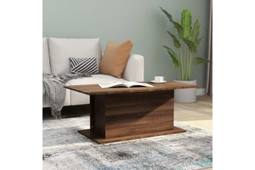 Salongbord brun eik 102x55,5x40 cm sponplate - Brun - Møbler - Bord - Sofabord