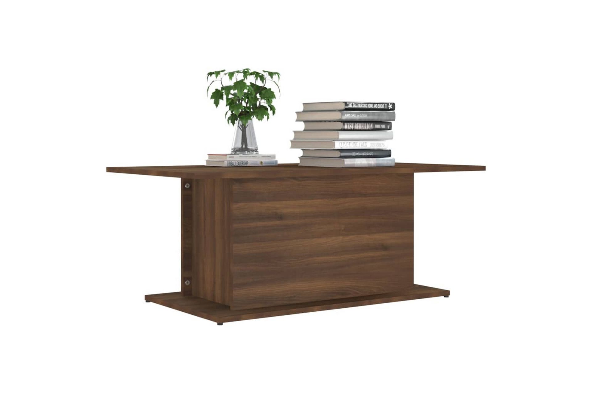 Salongbord brun eik 102x55,5x40 cm sponplate - Brun - Møbler - Bord - Sofabord