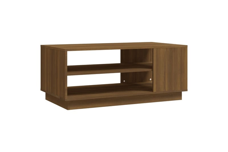 Salongbord brun eik 102x55x43 cm sponplate - Brun - Møbler - Bord - Sofabord
