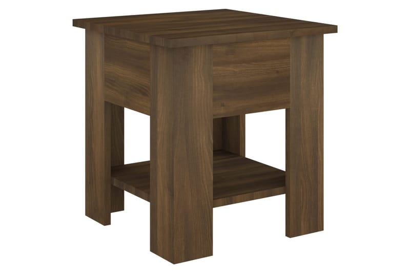 Salongbord brun eik 40x40x42 cm konstruert tre - Brun - Møbler - Bord - Sofabord