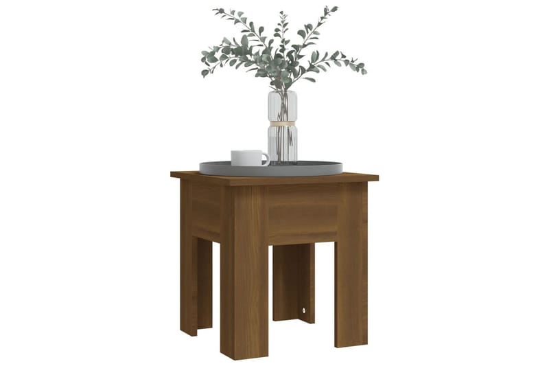 Salongbord brun eik 40x40x42 cm sponplate - Brun - Møbler - Bord - Sofabord