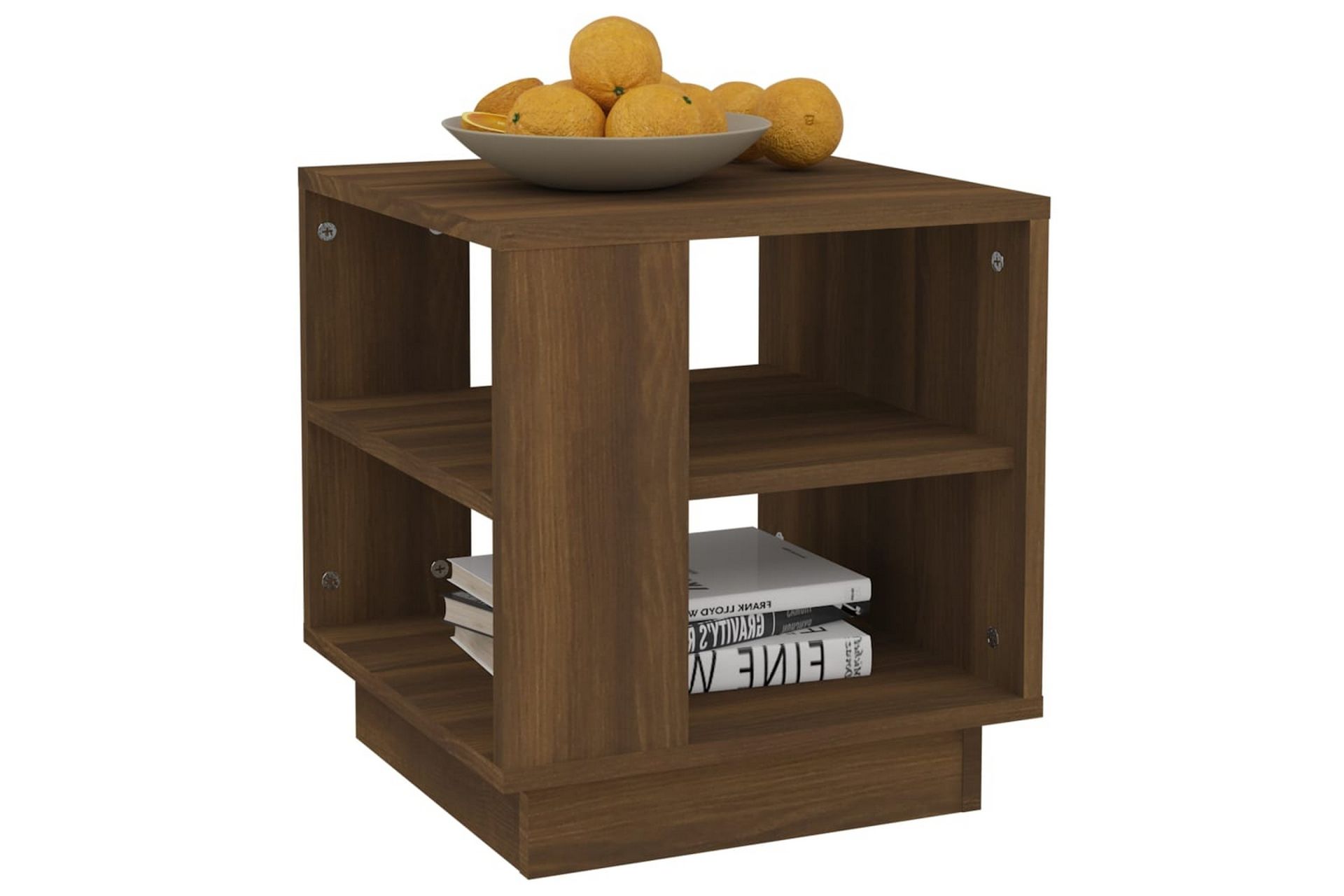 Salongbord brun eik 40x40x43 cm konstruert tre - Brun - Møbler - Bord - Sofabord