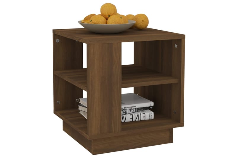 Salongbord brun eik 40x40x43 cm konstruert tre - Brun - Møbler - Bord - Sofabord