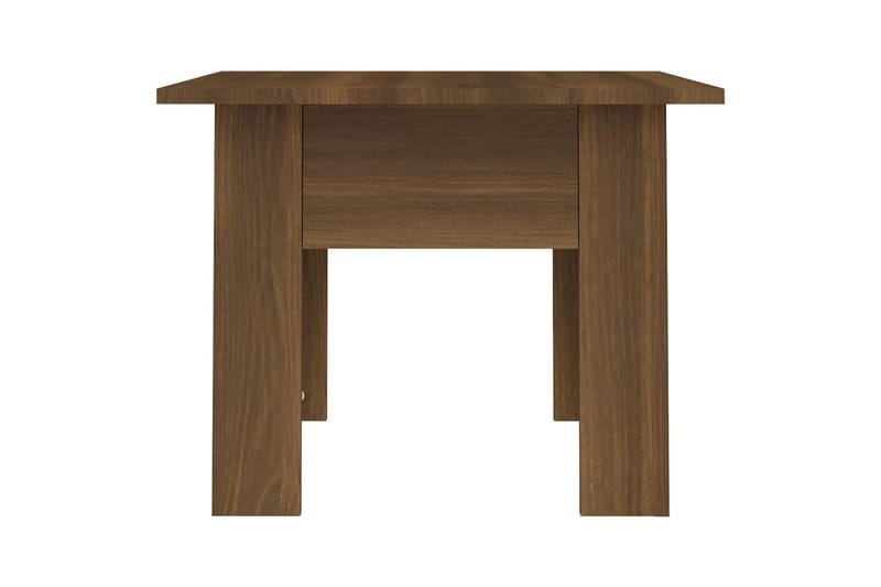 Salongbord brun eik 55x55x42 cm sponplate - Brun - Møbler - Bord - Sofabord
