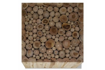 Salongbord ekte teak 50x50x35 cm - Teak - Møbler - Bord - Sofabord