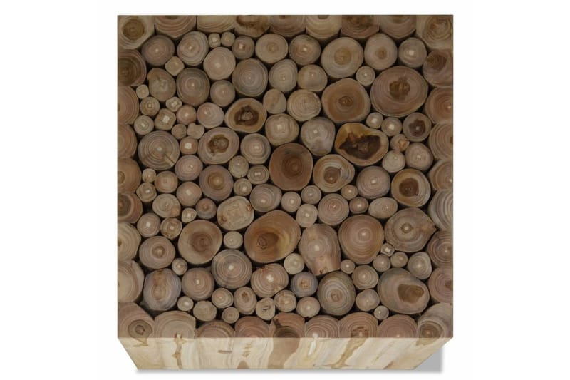 Salongbord ekte teak 50x50x35 cm - Teak - Møbler - Bord - Sofabord