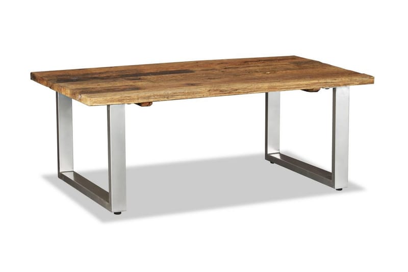 Salongbord gjenvunnet heltre 100x60x38 cm - Resirkulert Tre - Møbler - Bord - Sofabord