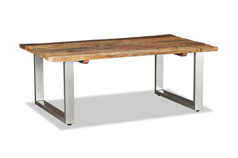 Salongbord gjenvunnet heltre 100x60x38 cm - Resirkulert Tre - Møbler - Bord - Sofabord
