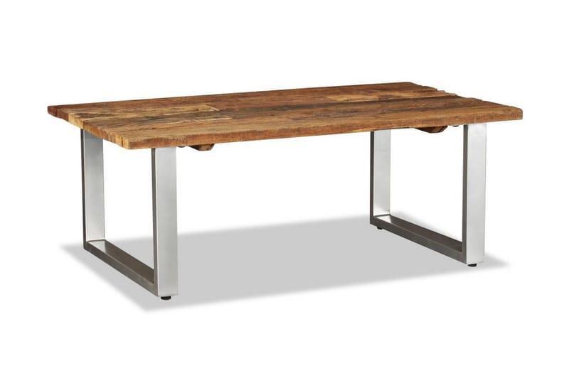 Salongbord gjenvunnet heltre 100x60x38 cm - Resirkulert Tre - Møbler - Bord - Sofabord