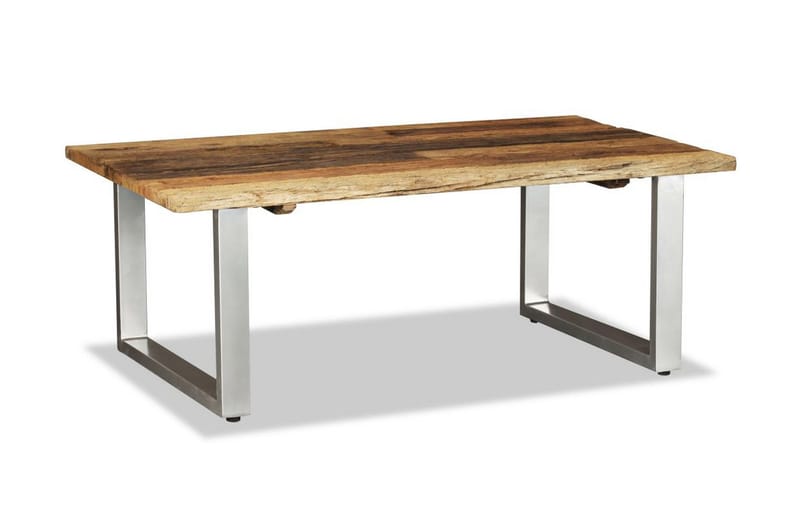 Salongbord gjenvunnet heltre 100x60x38 cm - Resirkulert Tre - Møbler - Bord - Sofabord