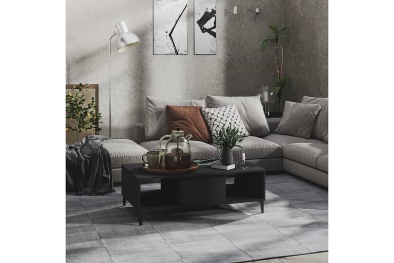 Salongbord grå 103,5x60x35 cm sponplate - Grå - Sofabord