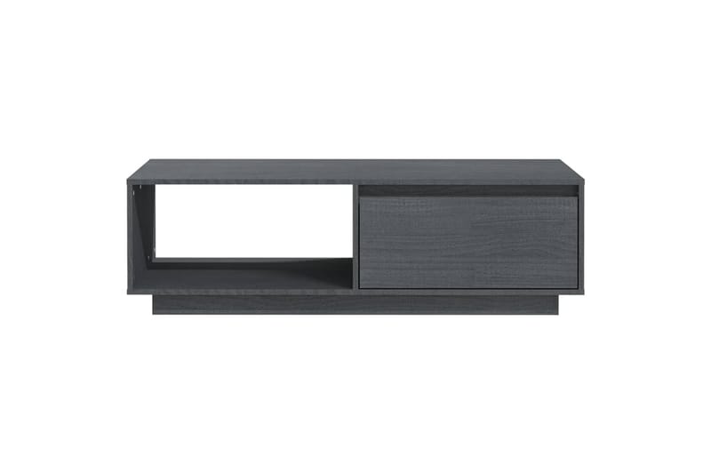 Salongbord grå 110x50x33,5 cm heltre furu - Grå - Sofabord