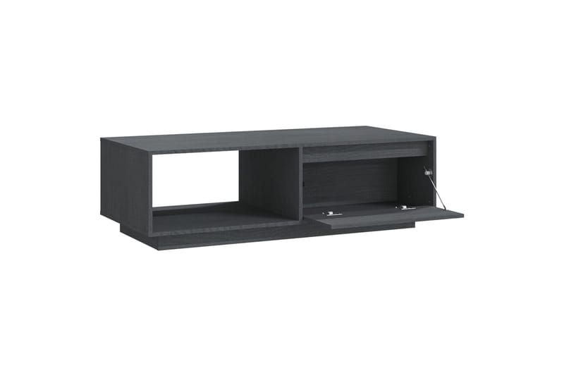 Salongbord grå 110x50x33,5 cm heltre furu - Grå - Møbler - Bord - Sofabord