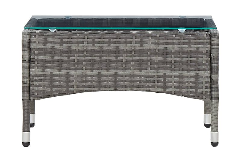 Salongbord grå 60x40x36 cm polyrotting - Grå - Sofabord