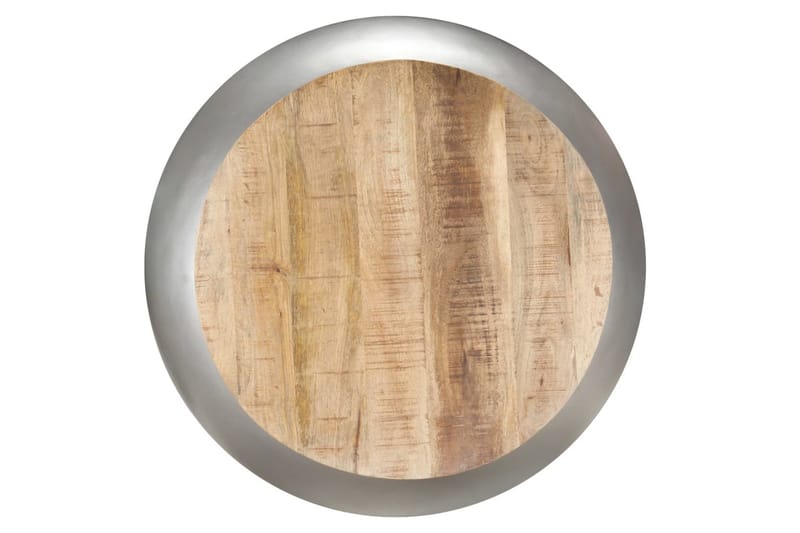 Salongbord grå 68x68x30 cm heltre mango - Grå - Sofabord