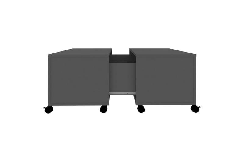 Salongbord grå 75x75x38 cm sponplate - Grå - Sofabord
