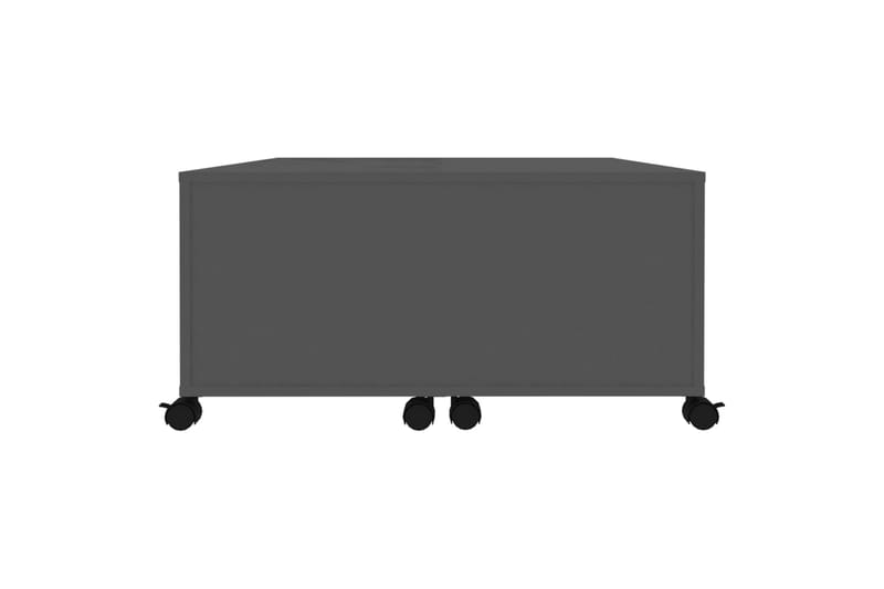 Salongbord grå 75x75x38 cm sponplate - Grå - Sofabord