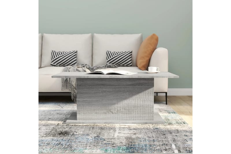 Salongbord grå sonoma eik 102x55,5x40 cm sponplate - Grå - Møbler - Bord - Sofabord