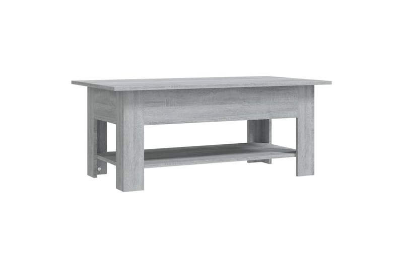 Salongbord grå sonoma eik 102x55x42 cm sponplate - Grå - Møbler - Bord - Sofabord