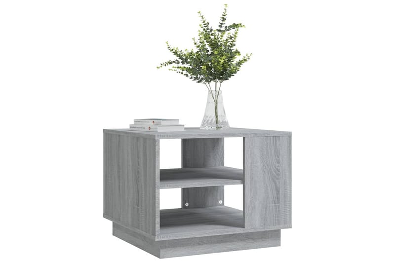 Salongbord grå sonoma eik 55x55x43 cm sponplate - Grå - Møbler - Bord - Sofabord