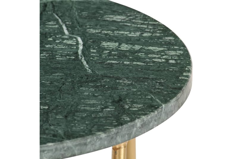 Salongbord grønn 40x40x40 cm ekte stein med marmorstruktur - Sofabord