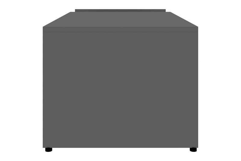 Salongbord høyglans grå 90x45x35 cm sponplate - Møbler - Bord - Sofabord