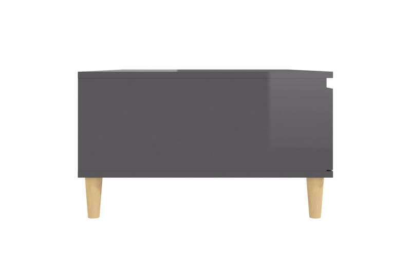 Salongbord høyglans grå 90x60x35 cm sponplate - Grå - Møbler - Bord - Sofabord