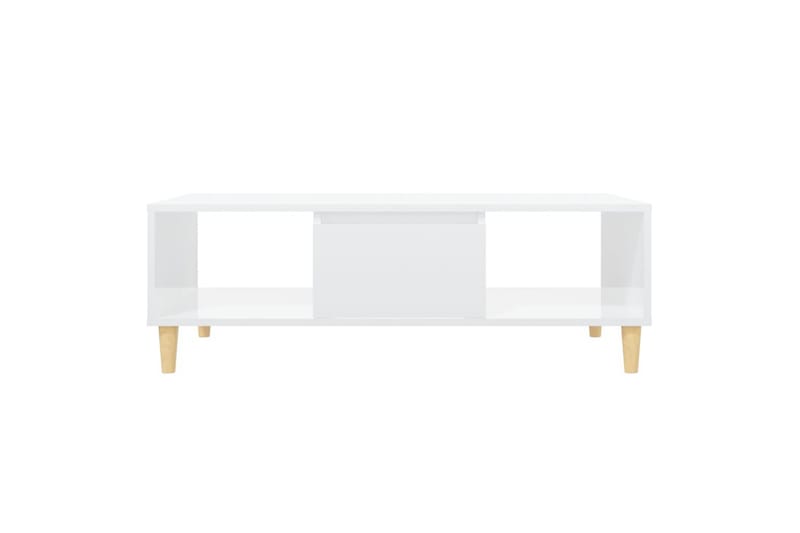 Salongbord høyglans hvit 103,5x60x35 cm sponplate - Hvit - Møbler - Bord - Sofabord