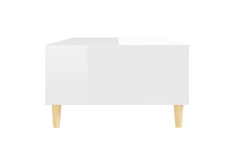Salongbord høyglans hvit 103,5x60x35 cm sponplate - Hvit - Møbler - Bord - Sofabord