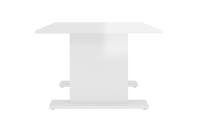Salongbord høyglans hvit 103,5x60x40 cm sponplate - Hvit - Sofabord