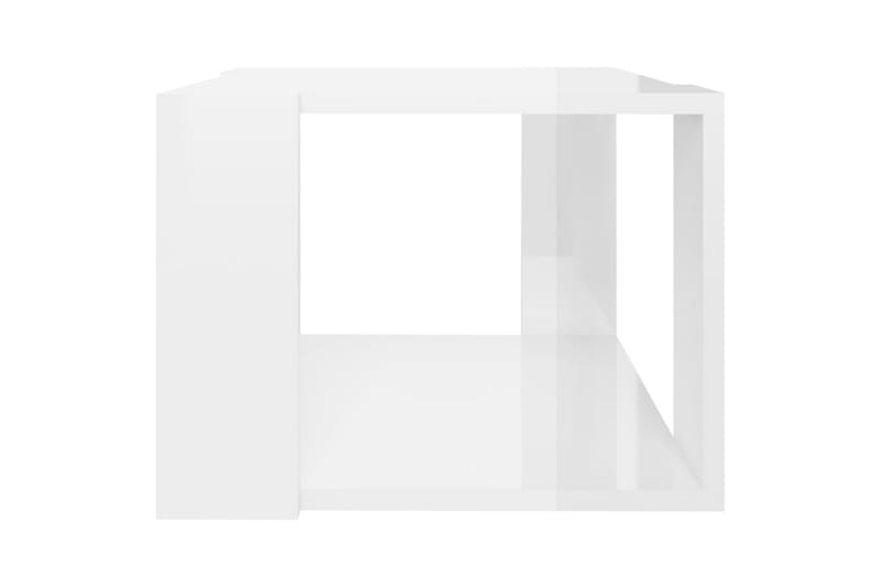 Salongbord høyglans hvit 40x40x30 cm sponplate - Hvit - Møbler - Bord - Sofabord