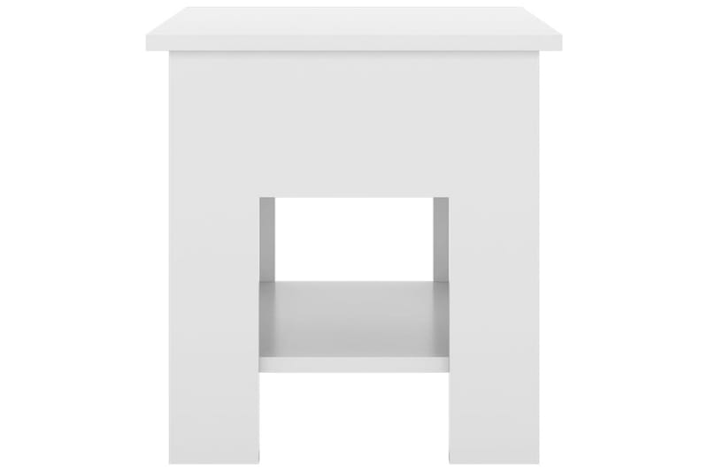 Salongbord høyglans hvit 40x40x42 cm konstruert tre - Hvit - Møbler - Bord - Sofabord