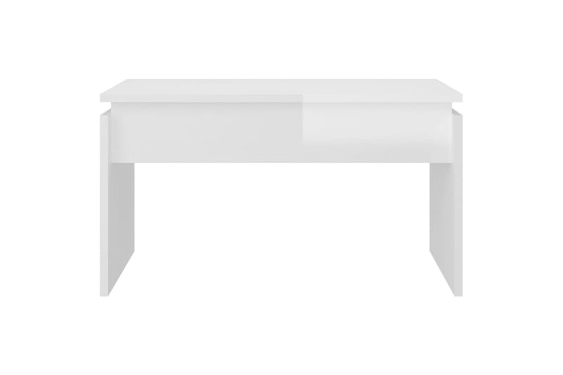 Salongbord høyglans hvit 68x50x38 cm sponplate - Hvit - Møbler - Bord - Sofabord