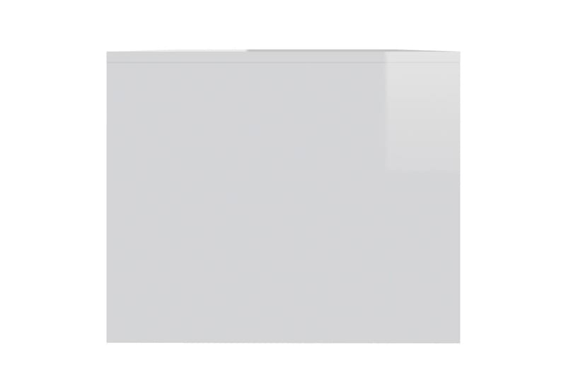 Salongbord høyglans hvit 90x50x41,5 cm sponplate - Hvit - Sofabord