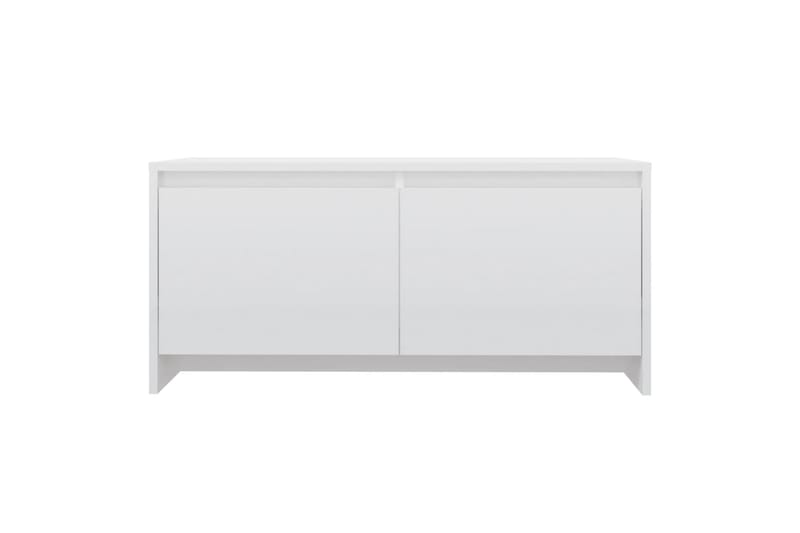 Salongbord høyglans hvit 90x50x41,5 cm sponplate - Hvit - Møbler - Bord - Sofabord