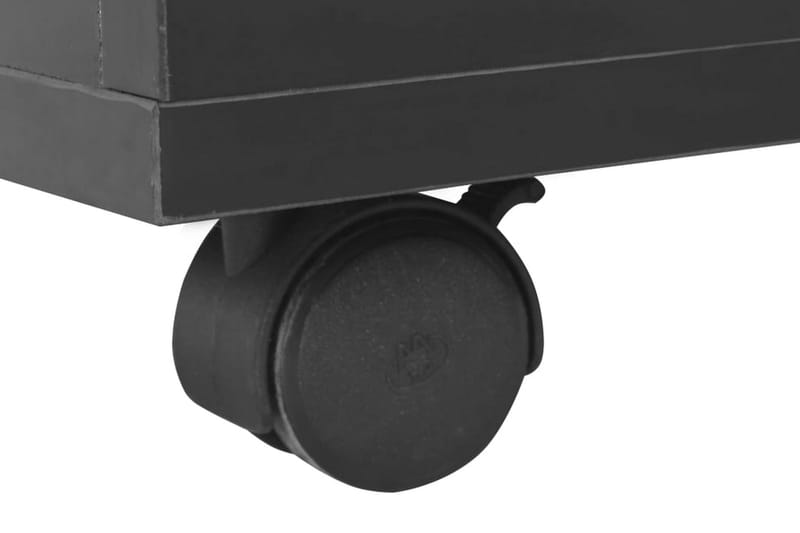 Salongbord høyglans svart 100x100x35 cm - Svart - Sofabord