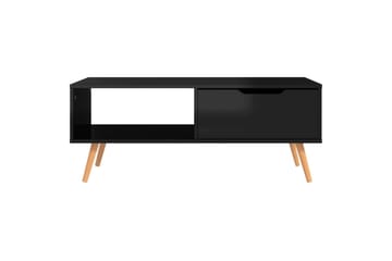 Salongbord høyglans svart 100x49,5x43 cm sponplate - Svart - Møbler - Bord - Sofabord