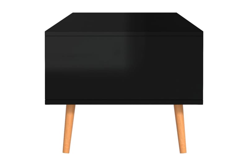 Salongbord høyglans svart 100x49,5x43 cm sponplate - Svart - Møbler - Bord - Sofabord