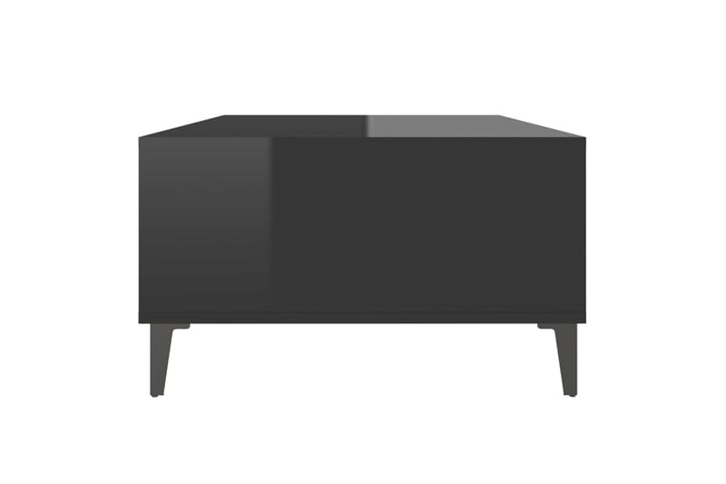 Salongbord høyglans svart 103,5x60x35 cm sponplate - Svart - Møbler - Bord - Sofabord