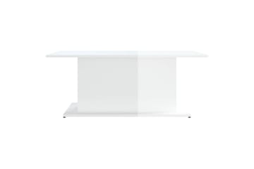 Salongbord høyglas hvit 102x55,5x40 cm sponplate - Hvit - Møbler - Bord - Sofabord