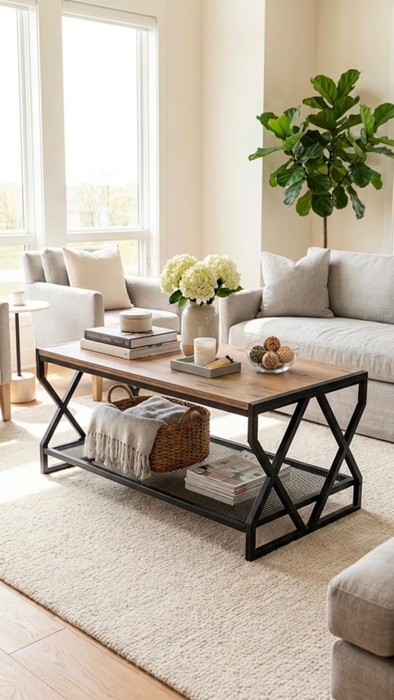Salongbord Hanah Home Drak (94 x 50 x 50 cm) Atlantisk furu svart - Møbler - Bord - Sofabord