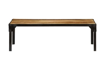 Salongbord heltre mango og stål 110 cm - Møbler - Bord - Sofabord